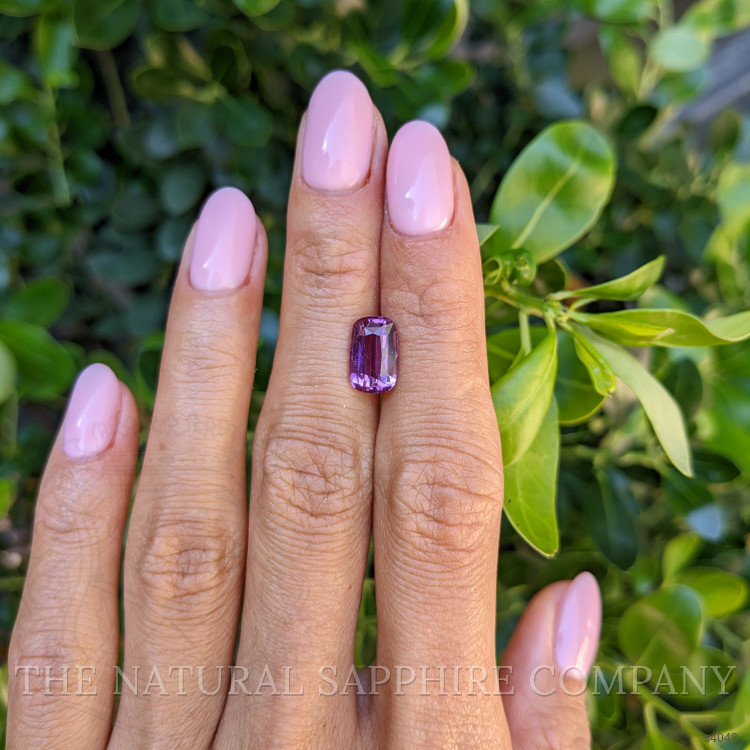 3.16 Ct. Pinkish Purple Sapphire from Ceylon (Sri Lanka)