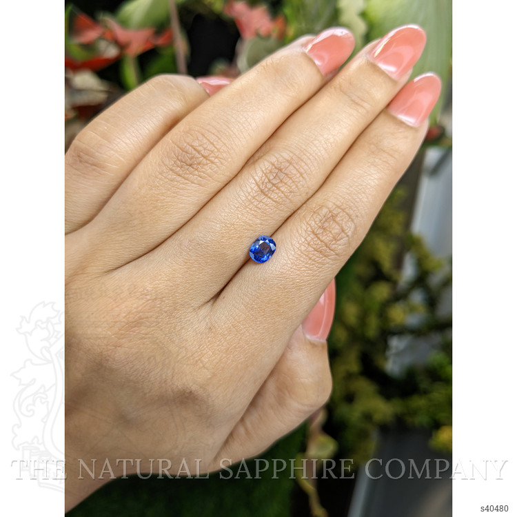 0.76 Ct. Blue Sapphire from Ceylon (Sri Lanka)