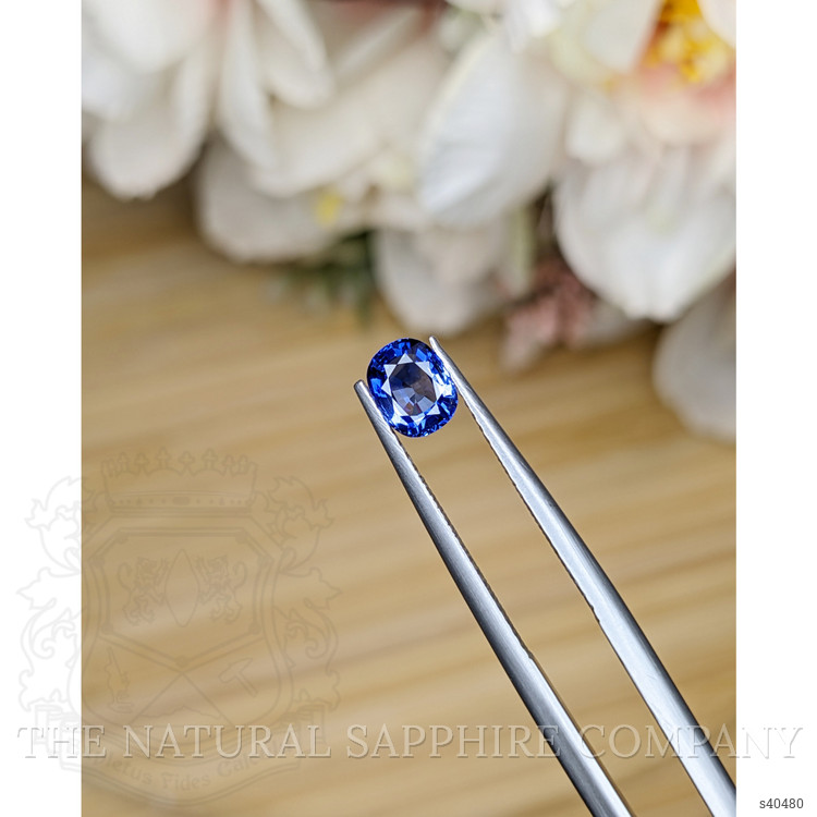 0.76 Ct. Blue Sapphire from Ceylon (Sri Lanka)