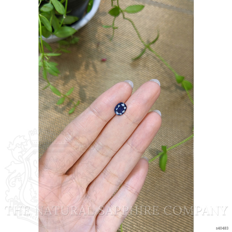 1.42 Ct. Blue Sapphire from Ceylon (Sri Lanka)
