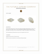 8.51 Ct. Grey Sapphire from Ceylon (Sri Lanka) Appraisal
