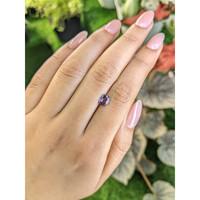 0.68 Ct. Purple Sapphire from Ceylon (Sri Lanka) Life Style