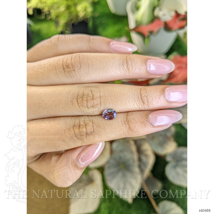 0.68 Ct. Purple Sapphire from Ceylon (Sri Lanka)