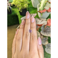0.68 Ct. Purple Sapphire from Ceylon (Sri Lanka) Life Style