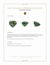 2.55 Ct. Green Sapphire from Madagascar Appraisal
