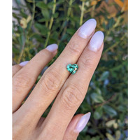 2.55 Ct. Green Sapphire from Madagascar Life Style