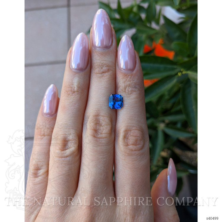 2.46 Ct. Blue Sapphire from Ceylon (Sri Lanka)