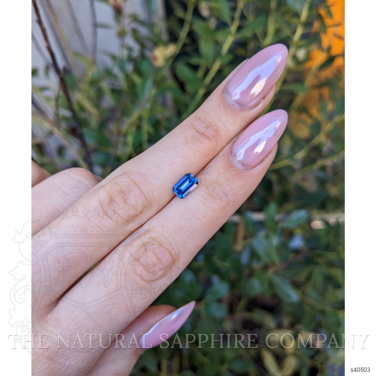 1.11 Ct. Blue Sapphire from Ceylon (Sri Lanka)