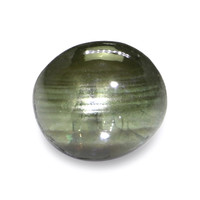 0.75 Ct. Brownish Green Star Sapphire from Ceylon (Sri Lanka) Video