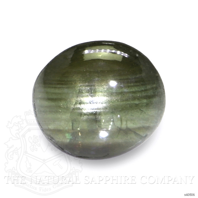 0.75 Ct. Brownish Green Star Sapphire from Ceylon (Sri Lanka)