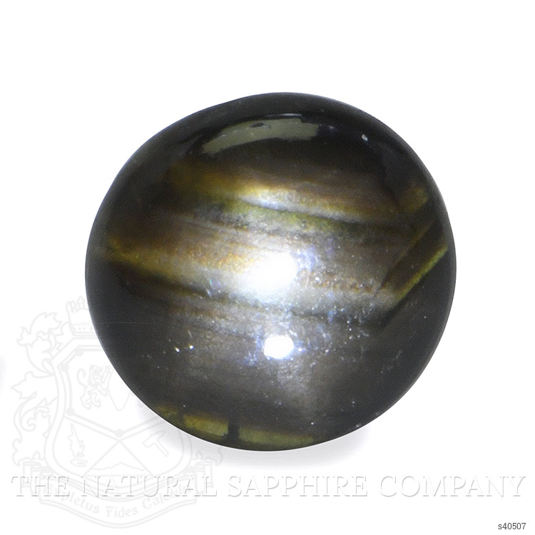0.63 Ct. Black Star Sapphire from Ceylon (Sri Lanka)
