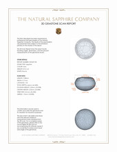 6.61 Ct. Grey Star Sapphire from Burma (Myanmar) 3 D Scan Report