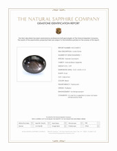 2.99 Ct. Black Star Sapphire from Thailand Scan Report