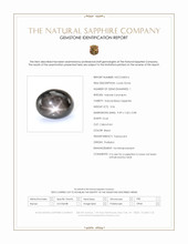 3.56 Ct. Black Star Sapphire from Thailand Scan Report