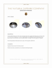 2.48 Ct. Black Star Sapphire from Thailand Appraisal