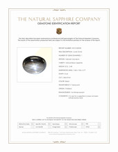 2.48 Ct. Black Star Sapphire from Thailand Scan Report