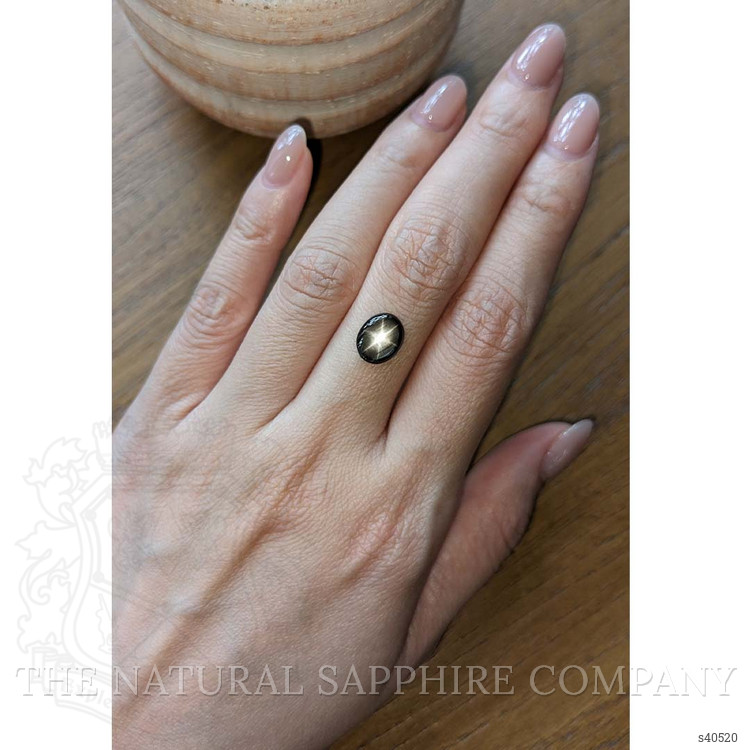 2.48 Ct. Black Star Sapphire from Thailand