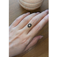 3.84 Ct. Black Star Sapphire from Thailand Life Style