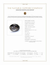 2.42 Ct. Black Star Sapphire from Thailand Scan Report