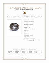 2.09 Ct. Black Star Sapphire from Thailand Scan Report