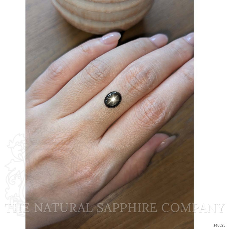 2.09 Ct. Black Star Sapphire from Thailand