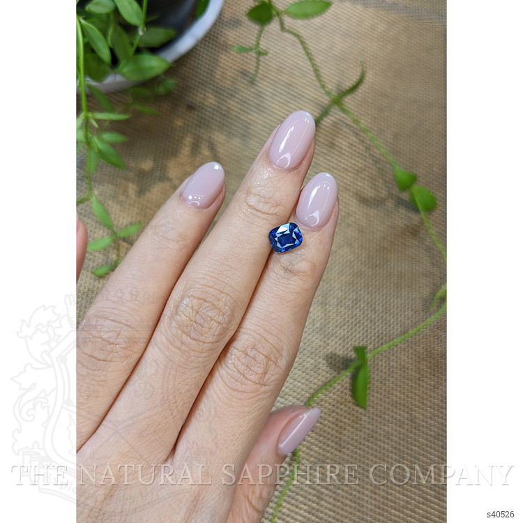2.02 Ct. Blue Sapphire from Ceylon (Sri Lanka)