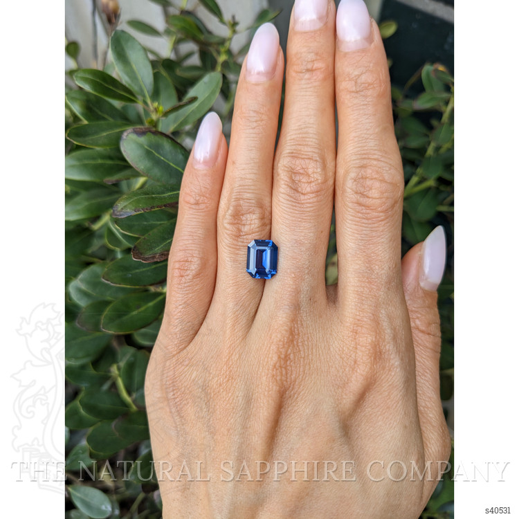 3.64 Ct. Blue Sapphire from Ceylon (Sri Lanka)