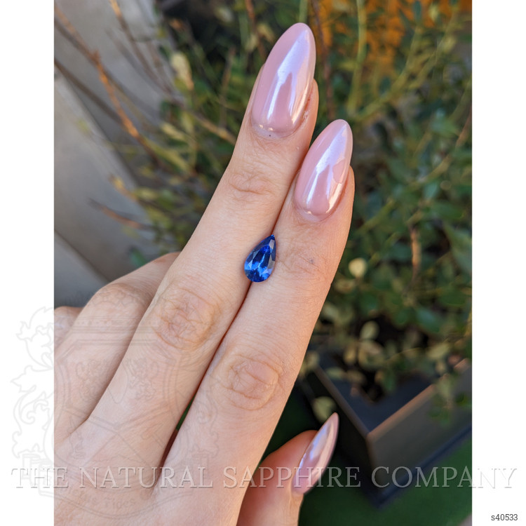 2.16 Ct. Blue Sapphire from Ceylon (Sri Lanka)