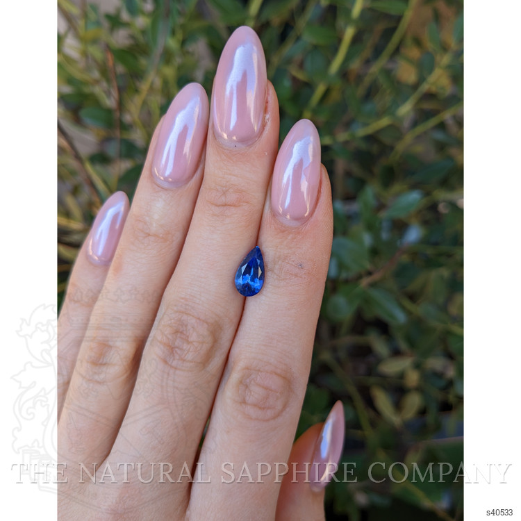 2.16 Ct. Blue Sapphire from Ceylon (Sri Lanka)