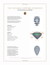 2.16 Ct. Blue Sapphire from Ceylon (Sri Lanka) 3 D Scan Report