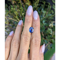 2.02 Ct. Blue Sapphire from Ceylon (Sri Lanka) Life Style
