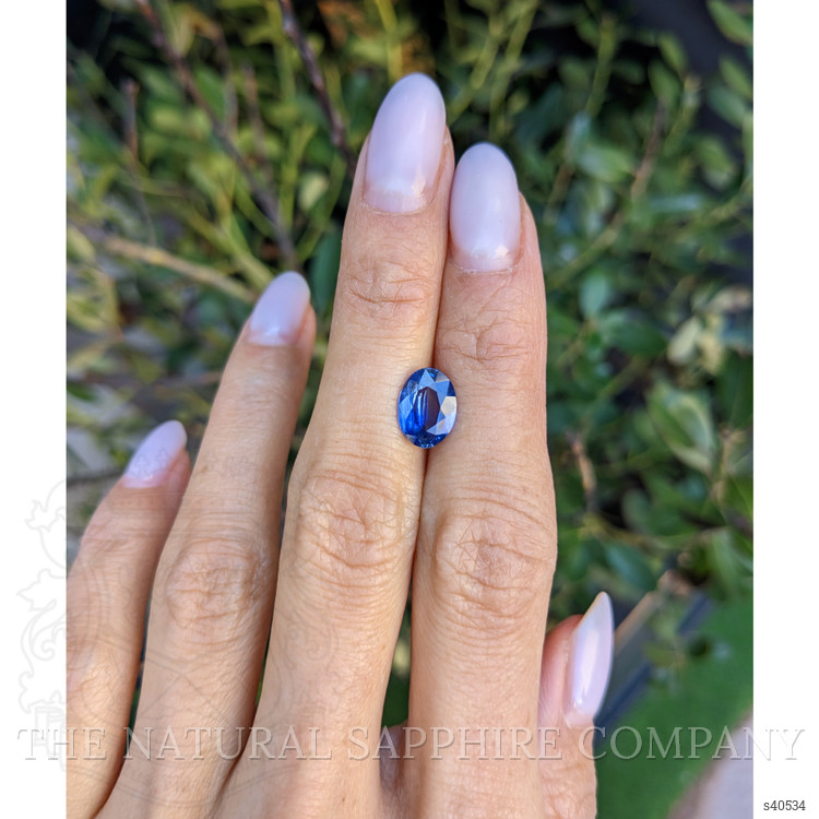 2.02 Ct. Blue Sapphire from Ceylon (Sri Lanka)