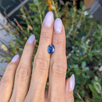 2.34 Ct. Blue Sapphire from Ceylon (Sri Lanka) Life Style