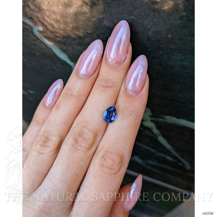 2.06 Ct. Blue Sapphire from Ceylon (Sri Lanka)