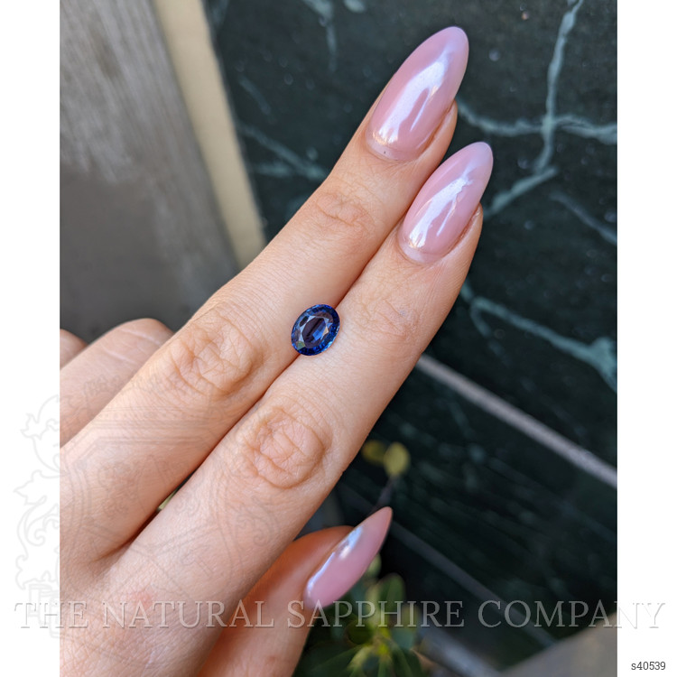 1.98 Ct. Blue Sapphire from Ceylon (Sri Lanka)