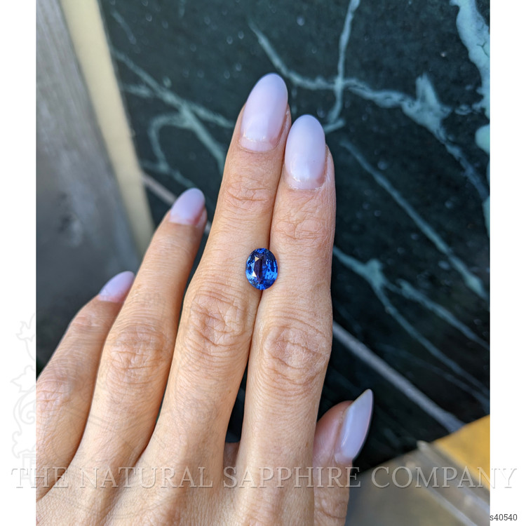 2.46 Ct. Blue Sapphire from Ceylon (Sri Lanka)