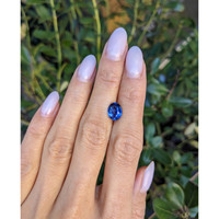 2.46 Ct. Blue Sapphire from Ceylon (Sri Lanka) Life Style