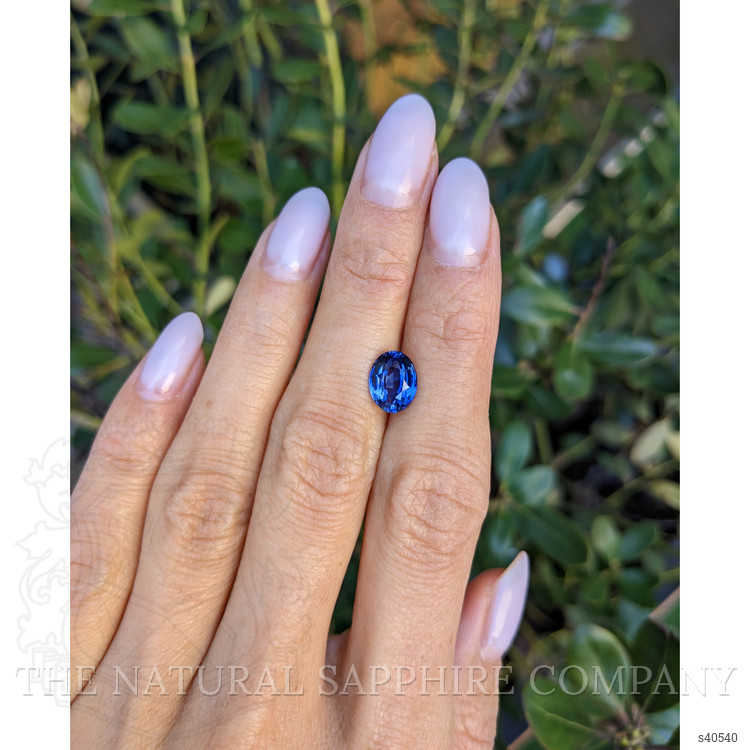 2.46 Ct. Blue Sapphire from Ceylon (Sri Lanka)