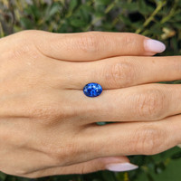 2.37 Ct. Blue Sapphire from Ceylon (Sri Lanka) Life Style