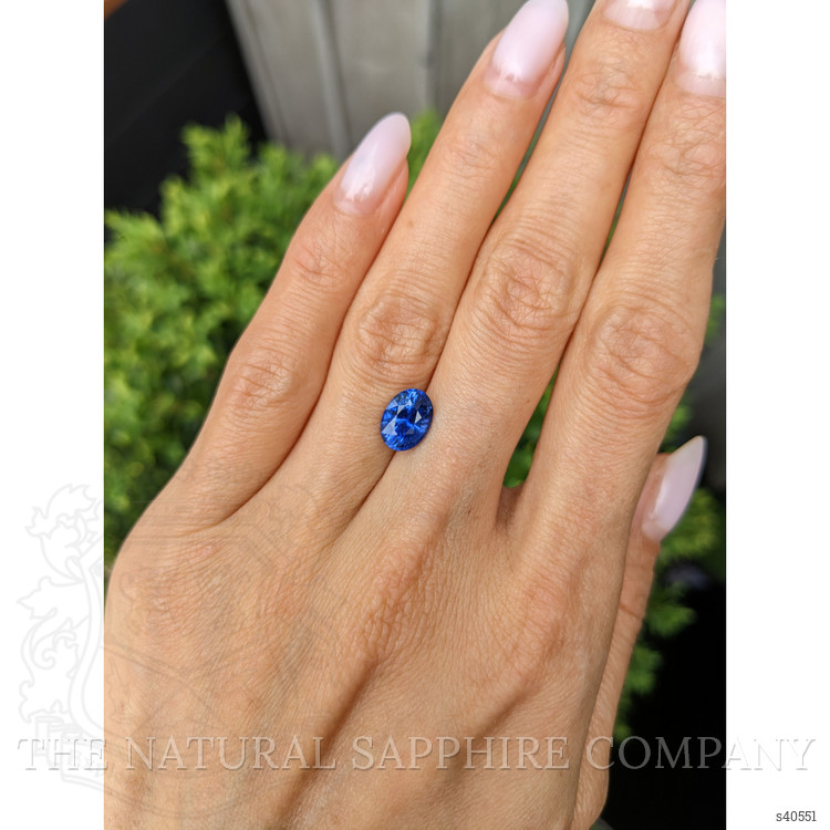 2.37 Ct. Blue Sapphire from Ceylon (Sri Lanka)