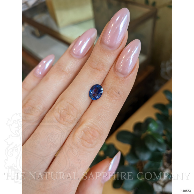2.17 Ct. Blue Sapphire from Ceylon (Sri Lanka)