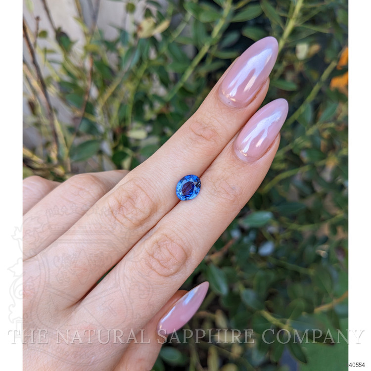 2.20 Ct. Blue Sapphire from Ceylon (Sri Lanka)