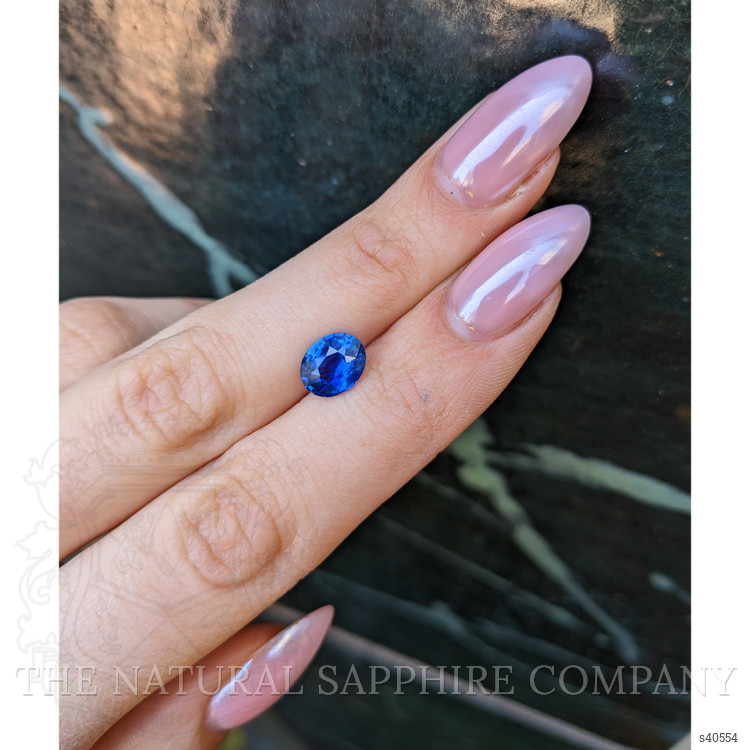 2.20 Ct. Blue Sapphire from Ceylon (Sri Lanka)