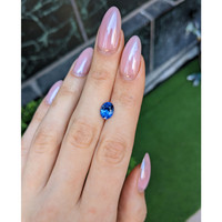 2.41 Ct. Blue Sapphire from Ceylon (Sri Lanka) Life Style