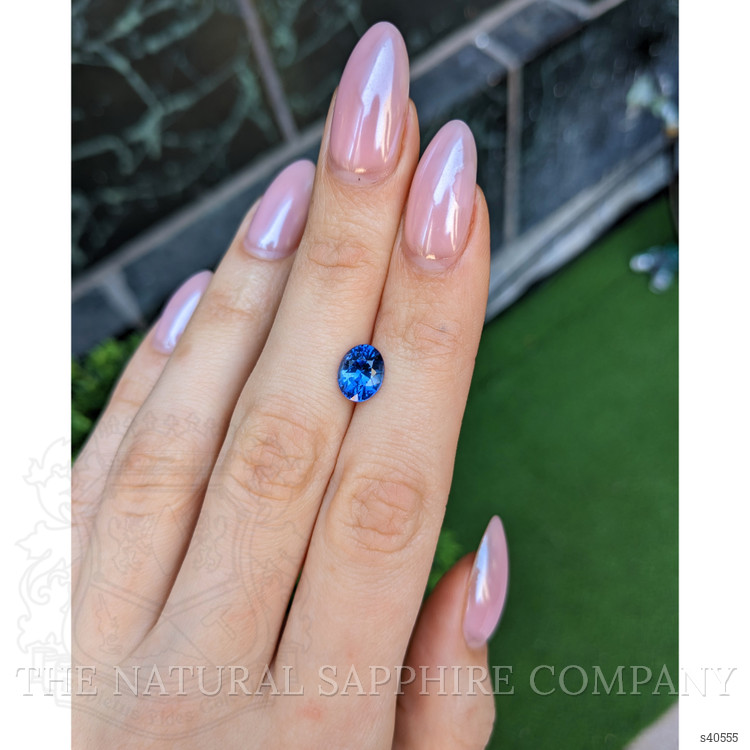 2.41 Ct. Blue Sapphire from Ceylon (Sri Lanka)