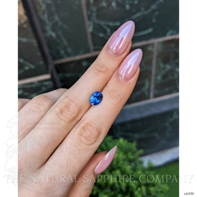 2.41 Ct. Blue Sapphire from Ceylon (Sri Lanka)