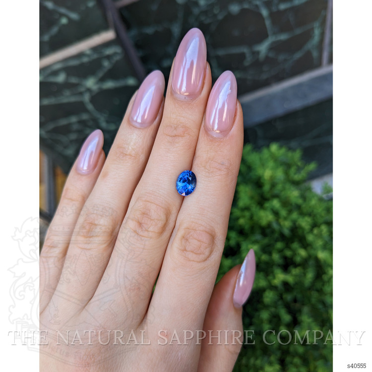 2.41 Ct. Blue Sapphire from Ceylon (Sri Lanka)