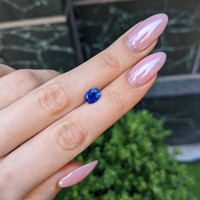 1.92 Ct. Blue Sapphire from Ceylon (Sri Lanka) Life Style