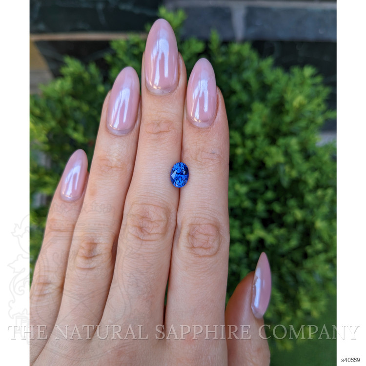 2.02 Ct. Blue Sapphire from Ceylon (Sri Lanka)
