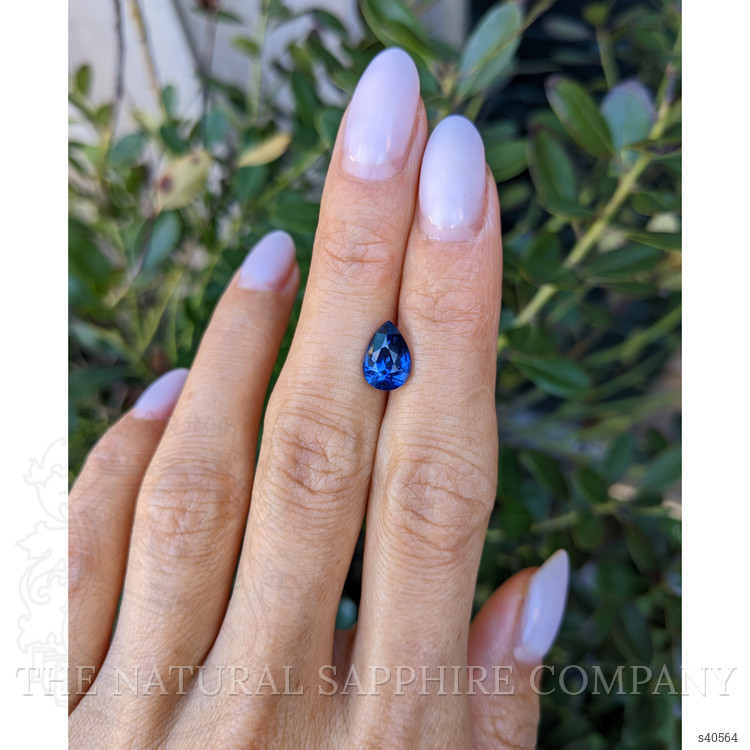 2.46 Ct. Blue Sapphire from Ceylon (Sri Lanka)